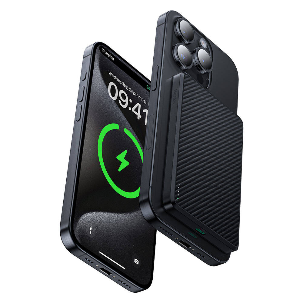 Benks MP16 ArmorGo M-safe Şarj Özellikli 600D Aramid Fiber Powerbank 15W 10000mAh Benks MP16 ArmorGo M-safe Şarj Özellikli 600D Aramid Fiber Powerbank 15W 10000mAh